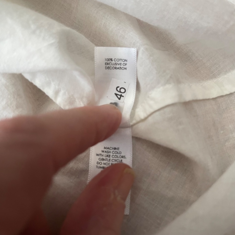 Unsubscribed Embroidered Floral Blouse in White MSRP $280 - Picture 8 of 9